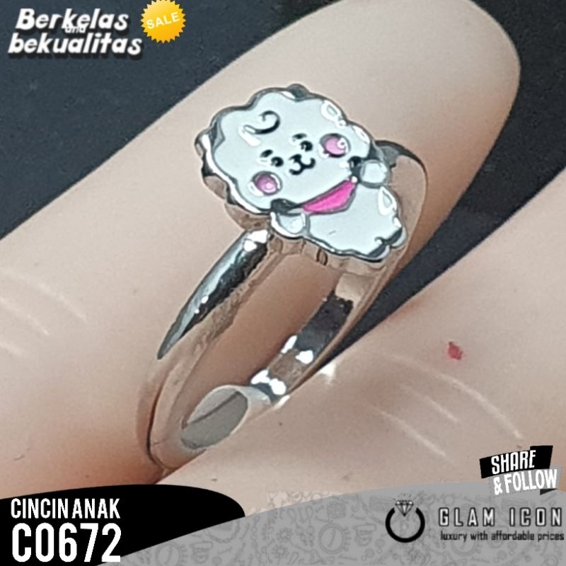 cincin anak motif karakter little cute sheep C0672 CAS