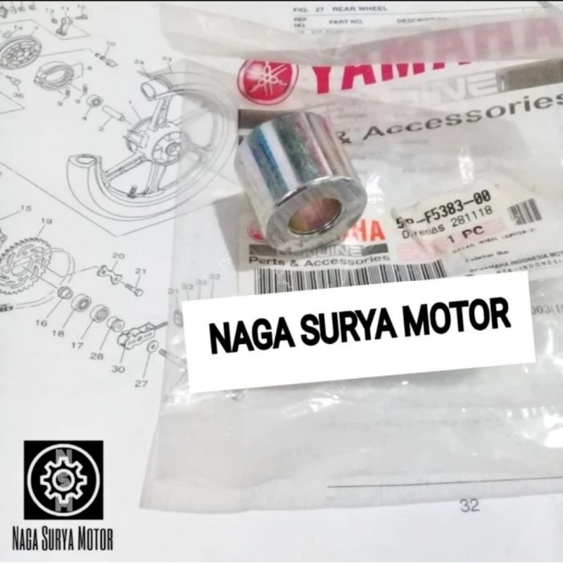 Collar bosh roda belakang kiri Jupiter Z old 110 5TP-F5383-00 ORI YGP