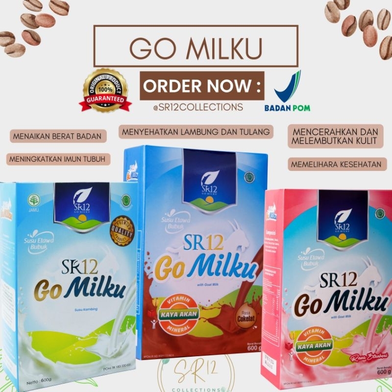 

SR12 COLLECTION- GOMILKU GO MILKU SUSU KAMBING ETAWA PREMIUM TERLARIS HALAL ORIGINAL