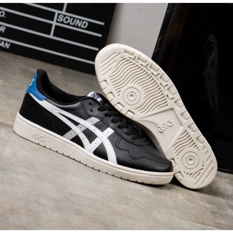 SEPATU SNEAKERS ASICS JAPAN WHITE BLACK ORIGINAL