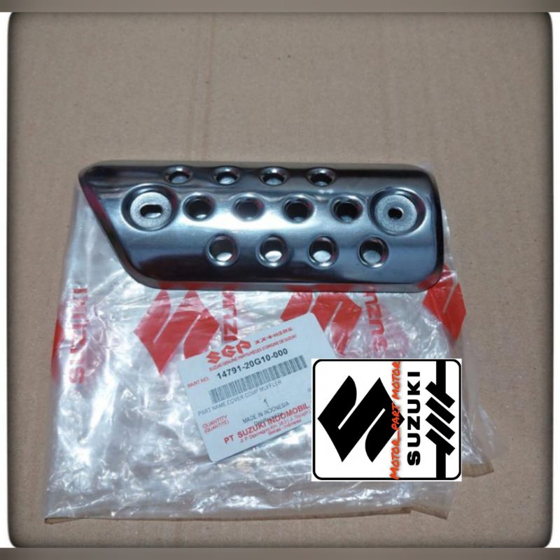 pelindung cover knalpot shogun 125 SP lama original Suzuki