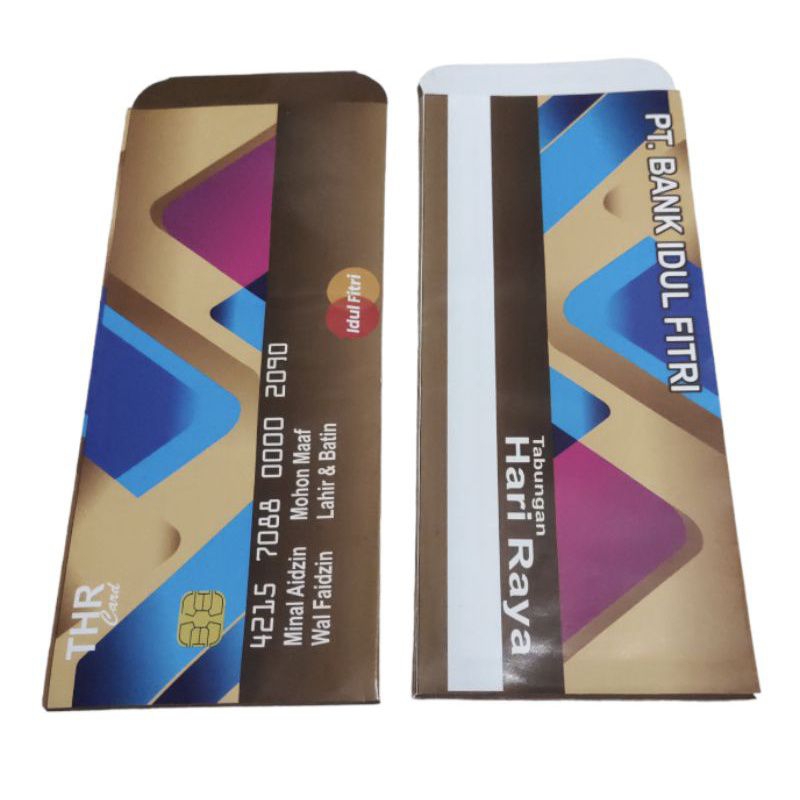

Amplop Lebaran 7x16 motif uang dan ATM (10pcs)