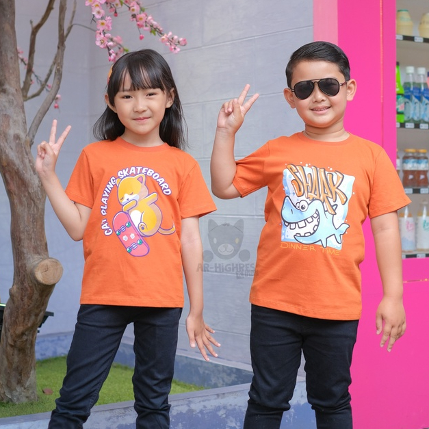 AR-Highres_Kids Baju Kaos Distro Anak Laki laki dan perempuan Umur 2-9 Tahun Bahan Cotton 30s