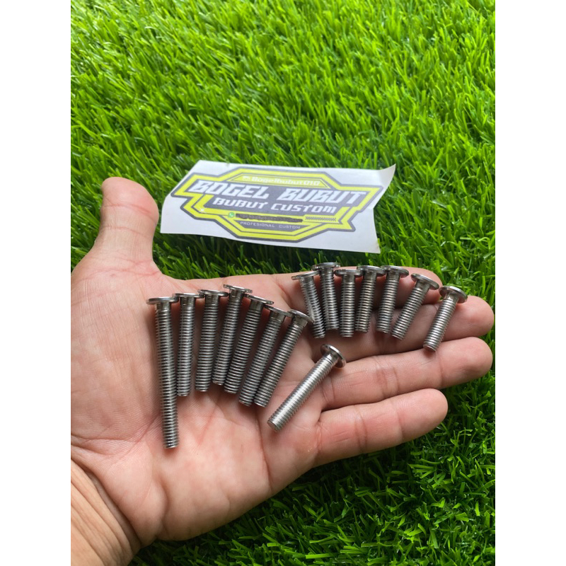 Baut L  stainless stenlis baut mesin FIZ R Bak kopling & magnit baut model standar/ slim / tipis / c