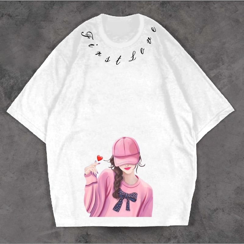 Kaos Oversize Wanita Girl Fashion