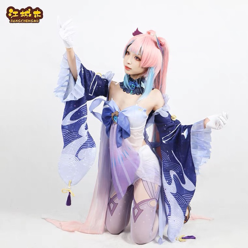 ready stock sangonomiya kokomi cosplay kostum size M