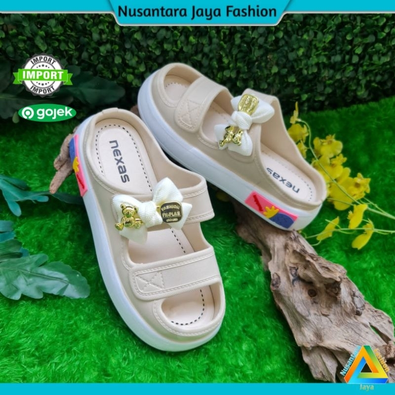 NUSANTARA Sandal Jelly Wanita Wedges Terlaris 029