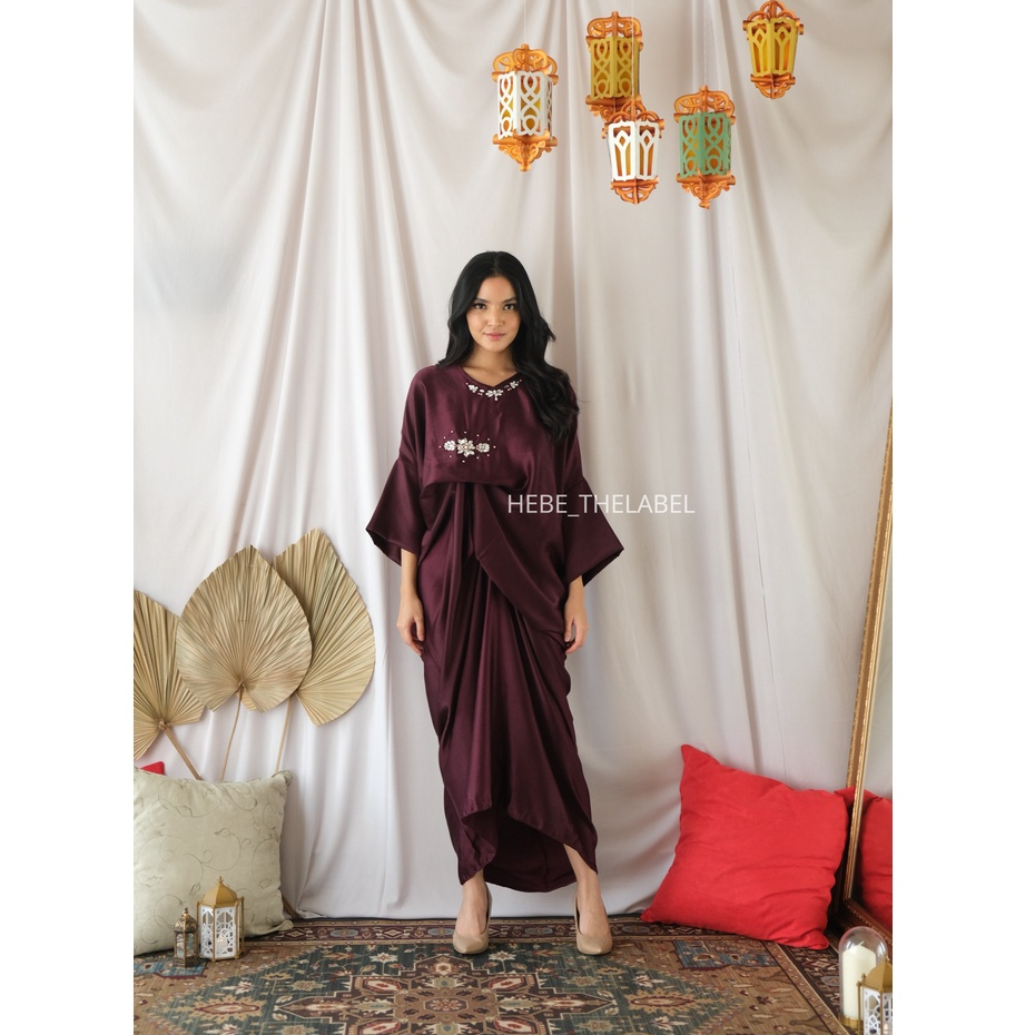 Zoya Kaftan Dress Pakaian Lebaran Idul Fitri Wanita