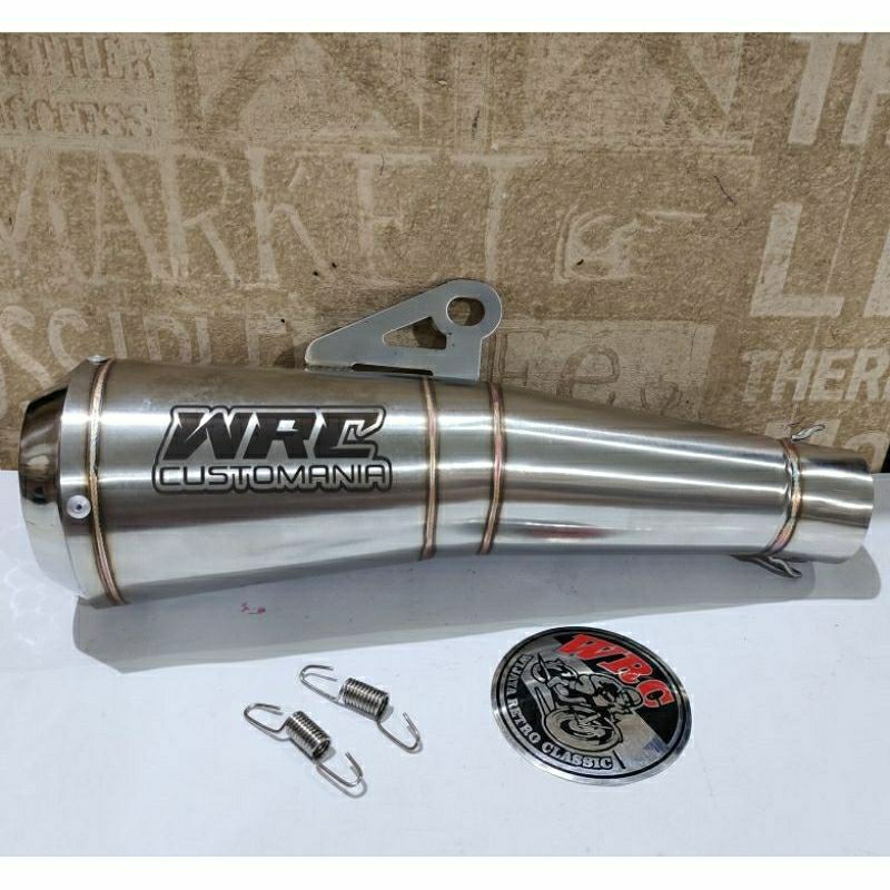 Knalpot WRC Costum Stainless Model R9 Silincer Only