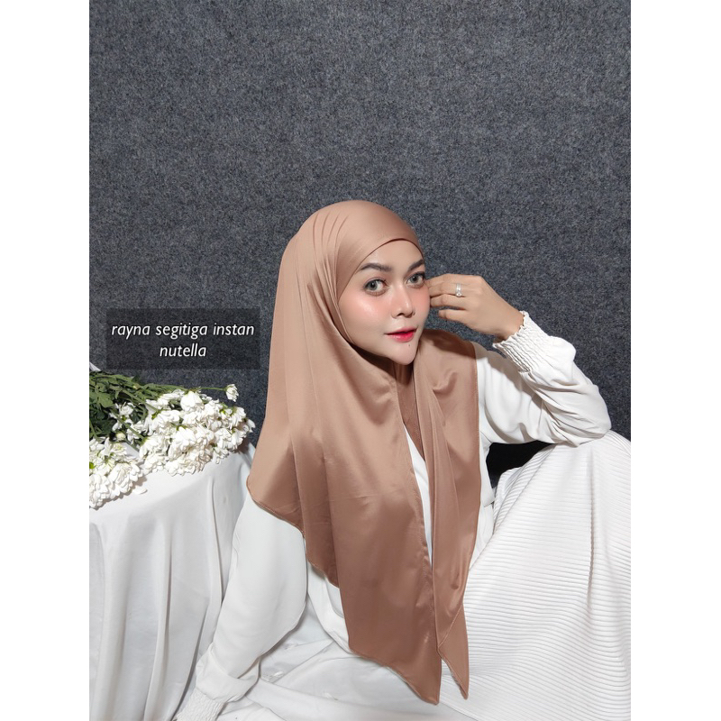 RAYNA SEGITIGA OVAL INSTAN JERSEY/ SEGIEMPAT INSTAN / HIJAB INSTAN