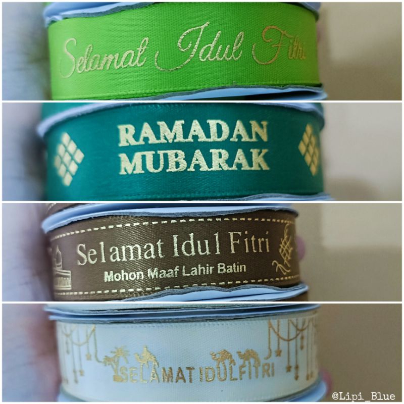 

Pita Satin Idul Fitri 2 cm| Hiasan Hampers Parcel Kado Lebaran Idul Fitri Hari Raya Hadiah