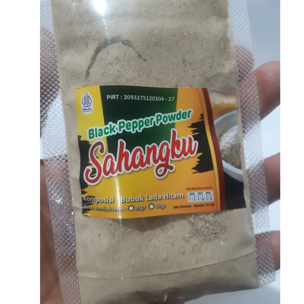 

Sahangku Black Pepper Pawder premium 50 gram/60 gram /100 gram
