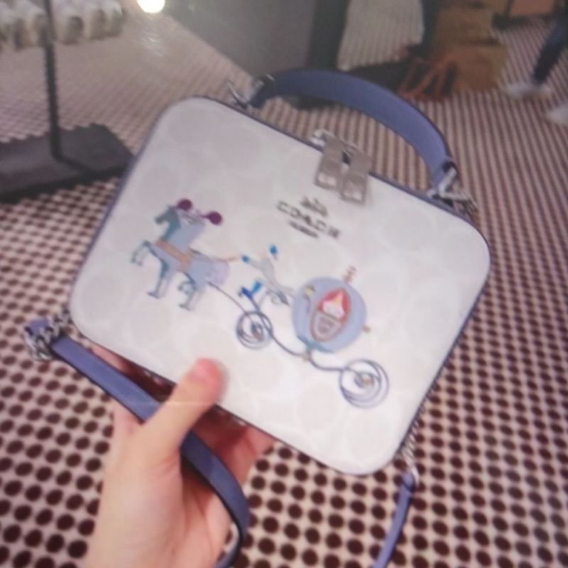 disney x coach box crossbody