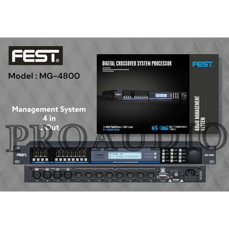 Speaker Management DLMS FEST MG 4800 / MG4800 ORIGINAL 4 Input 8 Out