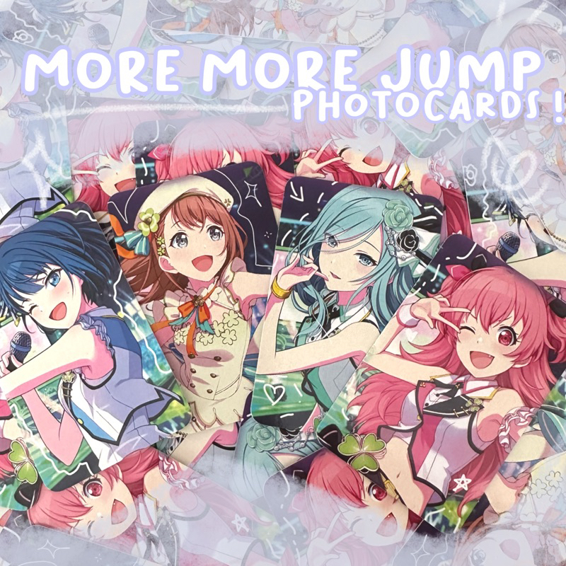 more more jump photocards (haruka,minori,,airi) | project sekai