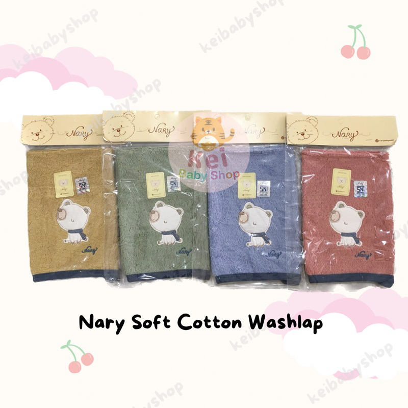 Nary Washlap Soft Cotton / Washlap Bayi Mandi / Handuk Washlap