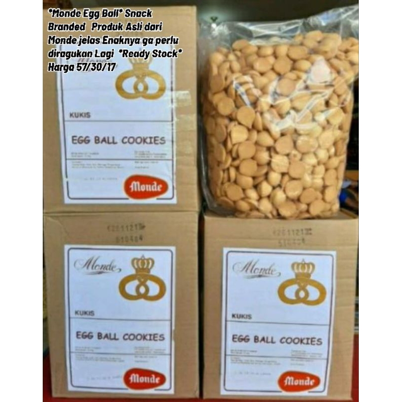 

monde egg ball cookies kiloan murah free ongkir lebaran idul fitri