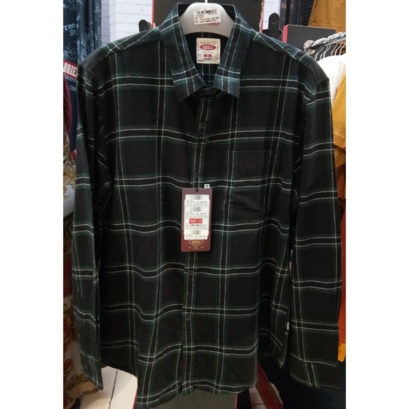 Gabrielle jeans original mens BBAC152M0123M kemeja panjang pria flanel reguler fit