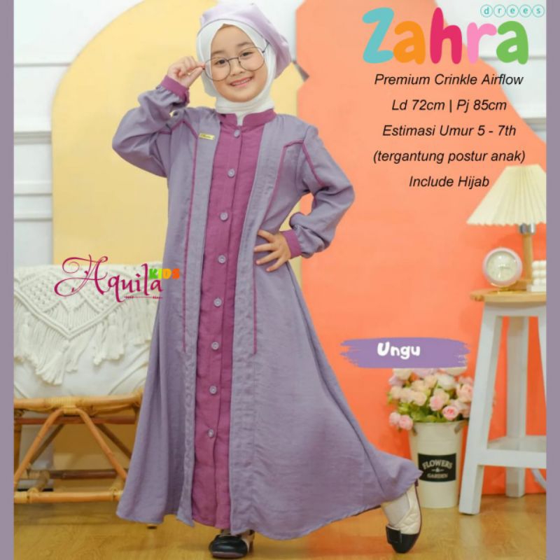 ZAHRA DRES KIDS PAKAIAN ANAK PEREMPUAN TERBARU