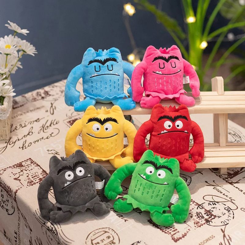 Mainan Mewah Emosi Monster kawai Plush Hadiah Ulang Tahun