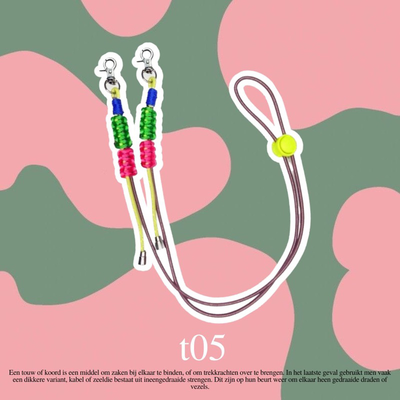Strap Mask Touw Snoep Article Hijab Conector | Strap Masker Kalung Hijab
