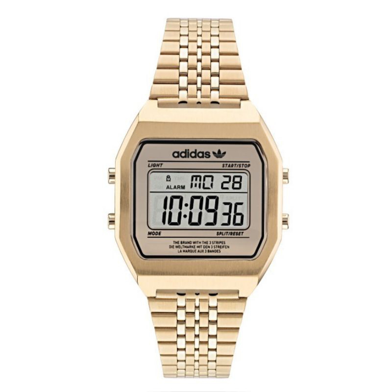 JAM TANGAN UNISEX ADIDAS AOST22074 DIGITAL ORIGINAL STAINLESS STEEL