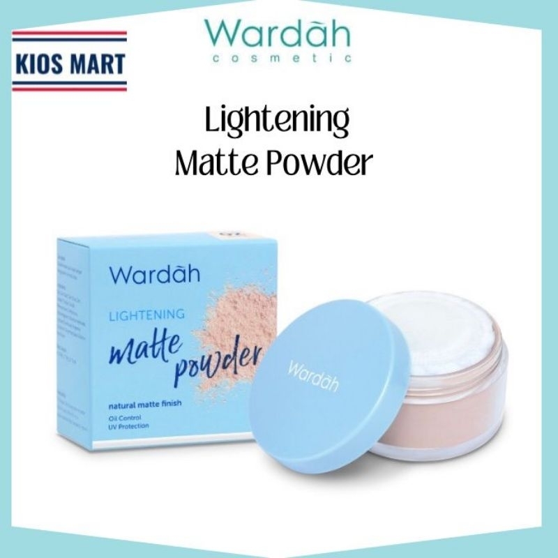 Wardah Lightening Matte Powder SPF 15 PA++ | Oil Control | Bedak Tabur