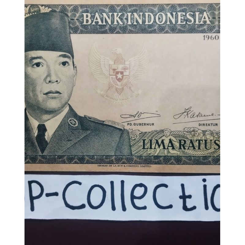 Uang kuno 500 sukarno 1960 TDRL