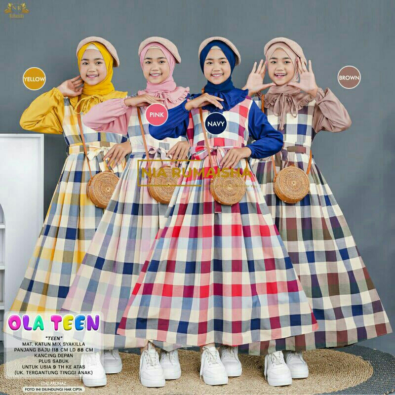 Ola gamis anak 9th+ Nia Rumaisha