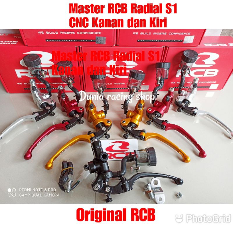 Paketan master rem RCB Radial S1 Nmax Kanan kiri Kaliper RCB Nmax Sama selang rem