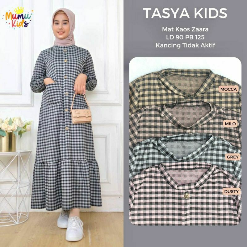 MUMU - Tasya Maxy Kids Gamis/Dress Anak By Mumu Fashion Grosir Solo Nyaman Bisa Cod