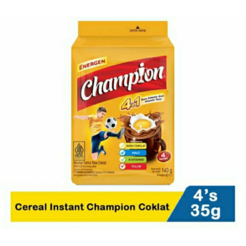 

Energen Cereal Instant Champion Coklat 4X35 Grm