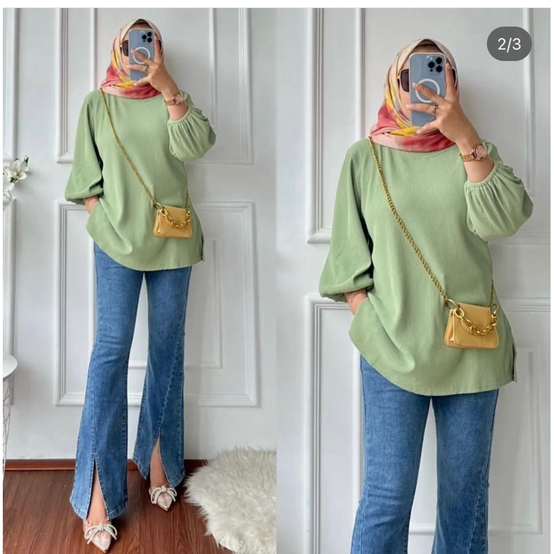 atasan wanita denolla hanover merk clarke blouse wanita