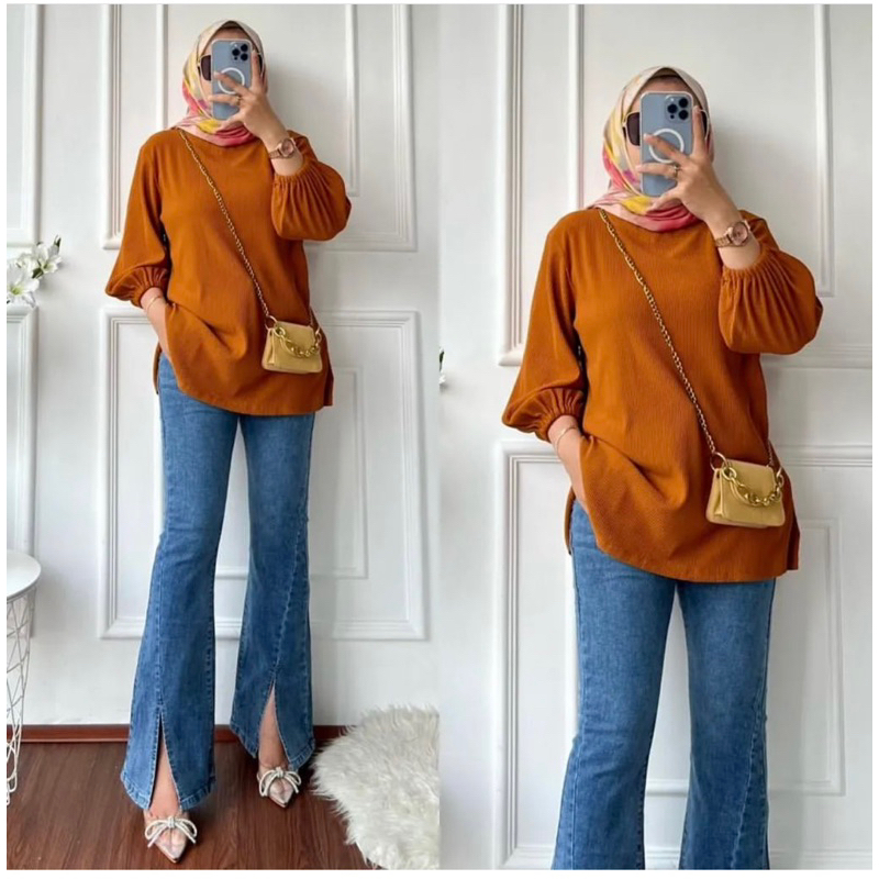 atasan wanita denolla hanover merk clarke blouse wanita