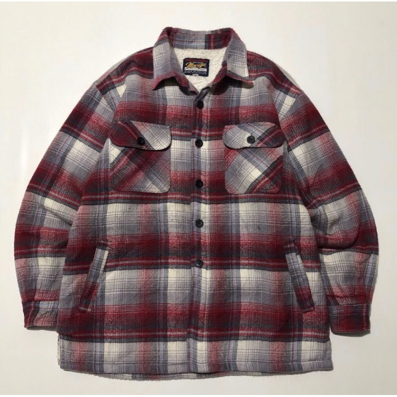 Kemeja Flanel Maceye Daleman Sherpa Motif Veterano