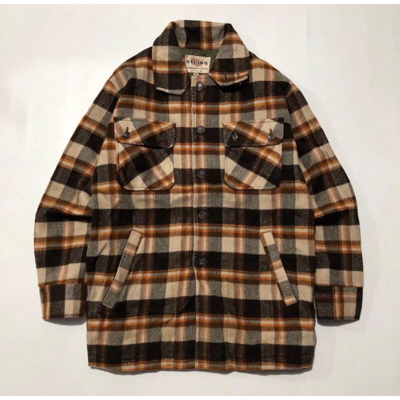 Kemeja Flanel Steins Warna Coklat