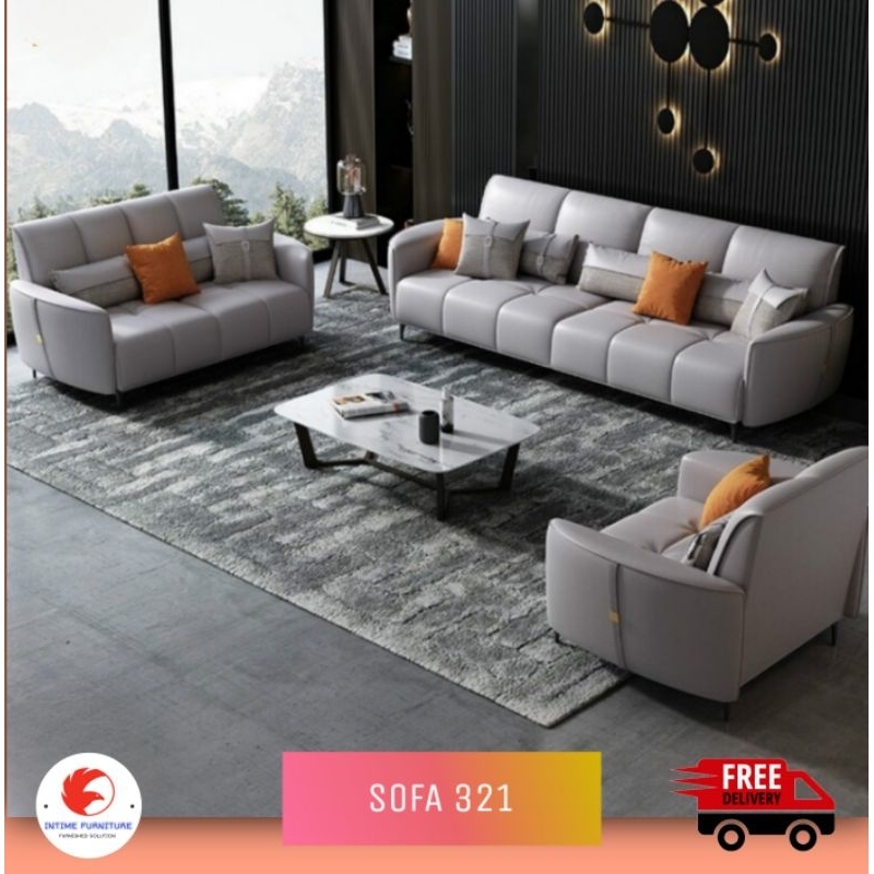 SOFA KURSI TAMU SOFA 321 SOFA ITM0010 KULIT MINIMALIS