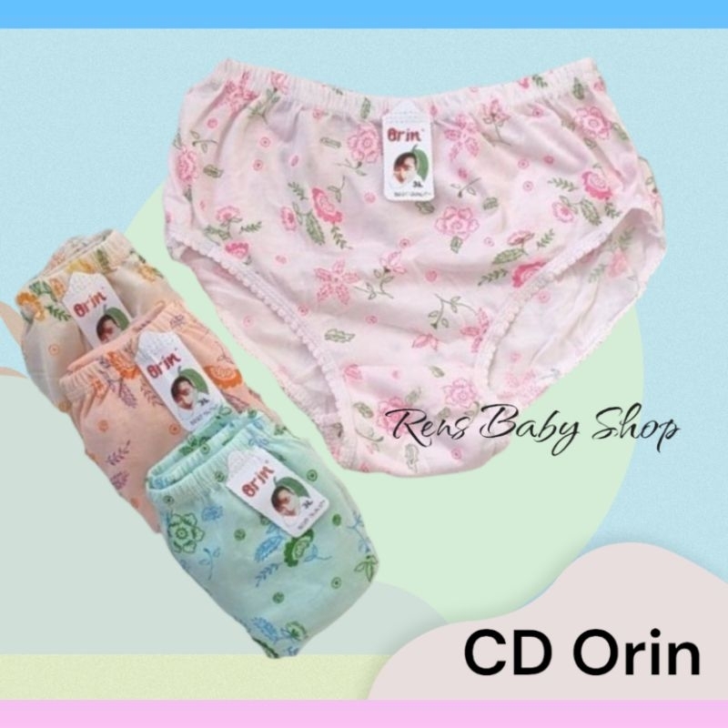 CD ORIN Celana dalam wanita anak remaja bahan katun motif bunga murah