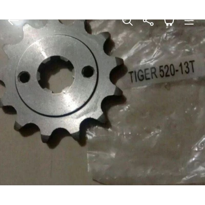 GEAR GIR DEPAN HONDA TIGER REVO LAMA 520 13 T KUWANO