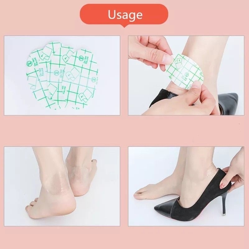 Sticker Pelindung Tumit Sepatu High Heels Protektor Jari Kaki Anti Lecet Isi 5 pcs