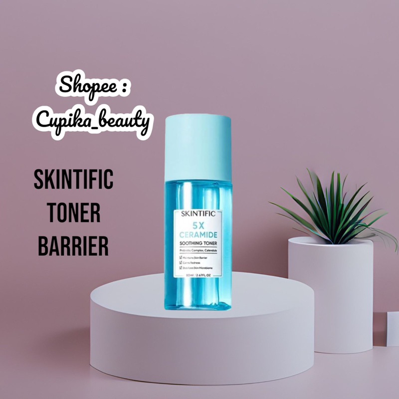 [cue] [toner barrier ceramide] skintific 5x ceramide soothing toner 80 ml || toner wajah skintific 80 ml barrier