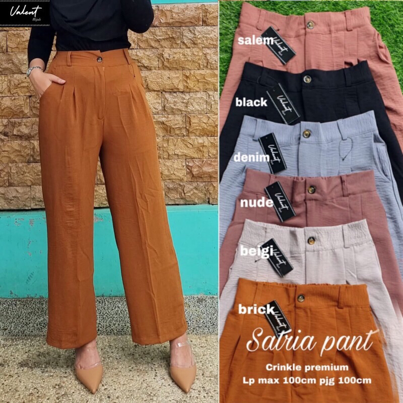 SATRIA PANT / CELANA KULOT WANITA / ORI BY VALENT
