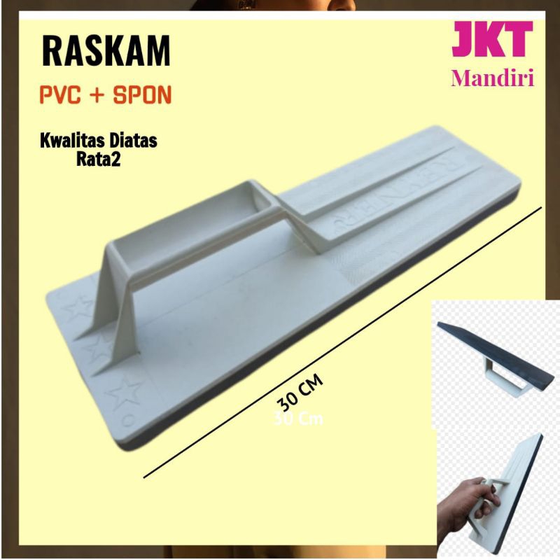 RASKAM ROSKAM PVc + Spon Panjang 30cm Perata Acian dan plester Kwalitas Teruji
