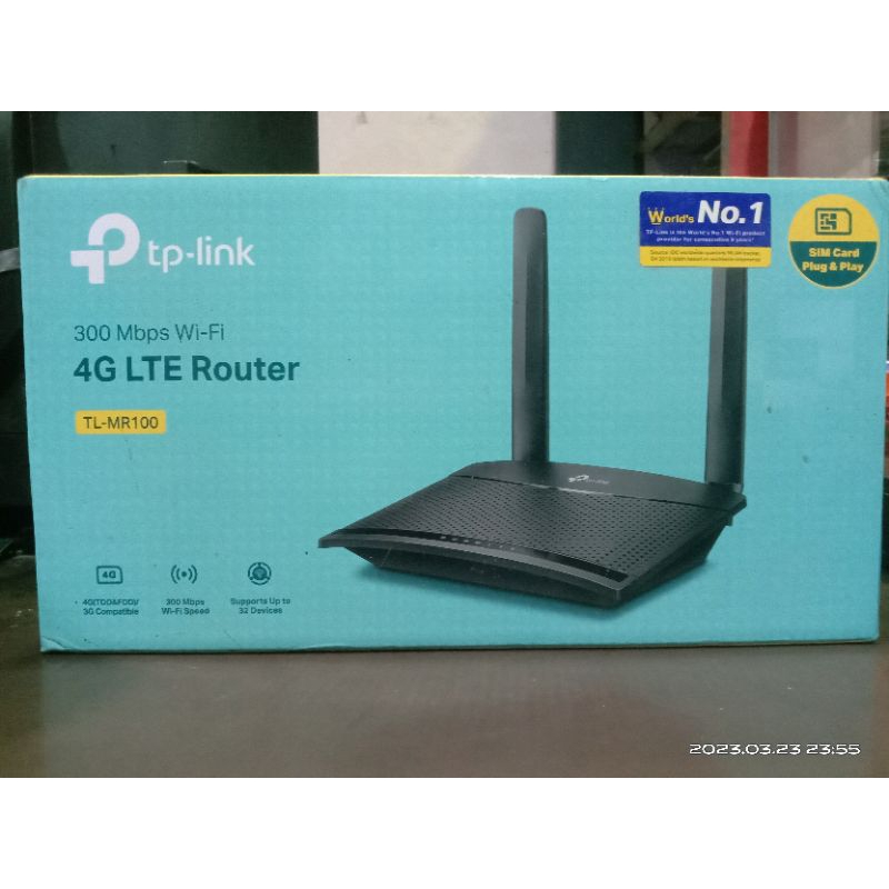 TP Link 4G LTE Router TL-MR100 (Bekas)