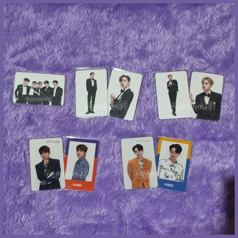 PHOTOCARD AB6IX 1ST ABIVERSARY & SO VIVID (pc set grup youngmin woong donghyun woojin daehwi goods o