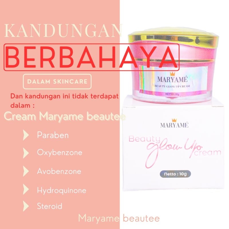 MARYAME Beauty Glow Up Cream Paket Bundling All In One BPOM