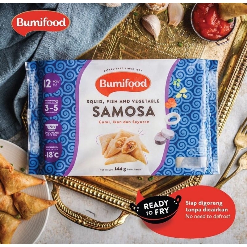 

Samosa Daging Ikan Bumbu Rempah 144gr/250gr