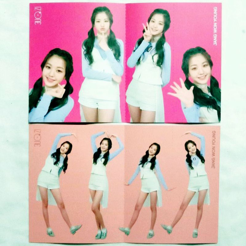 Izone Iz*one Iz One Color Iz Color*Iz Debut Center Edition Jang Wonyoung Folding Mini Photobook Set 