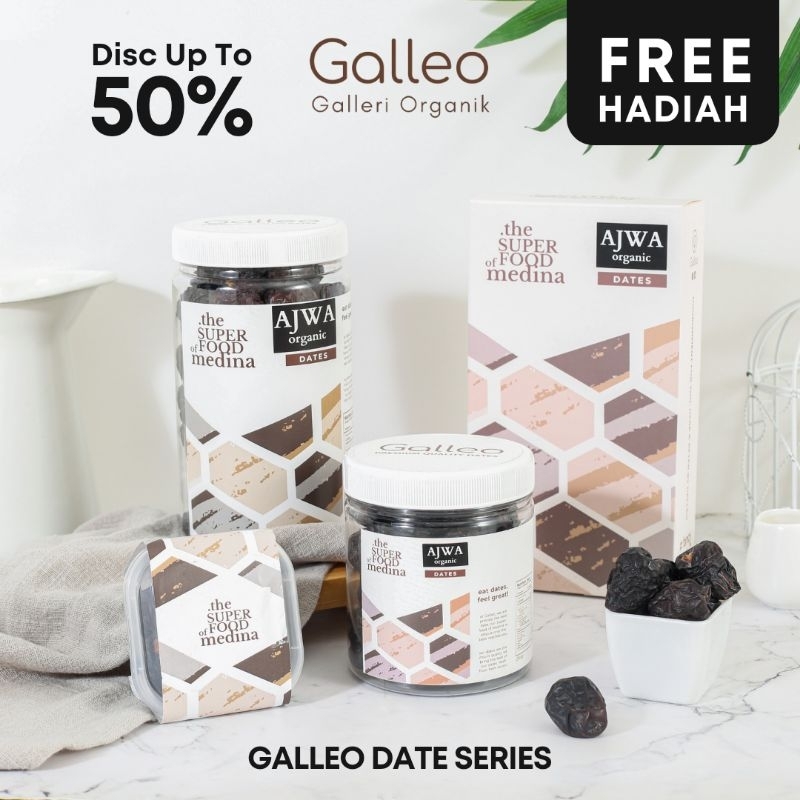 [ PROMO] Kurma Ajwa Organik Galleo Premium Oleh Oleh Haji Umroh