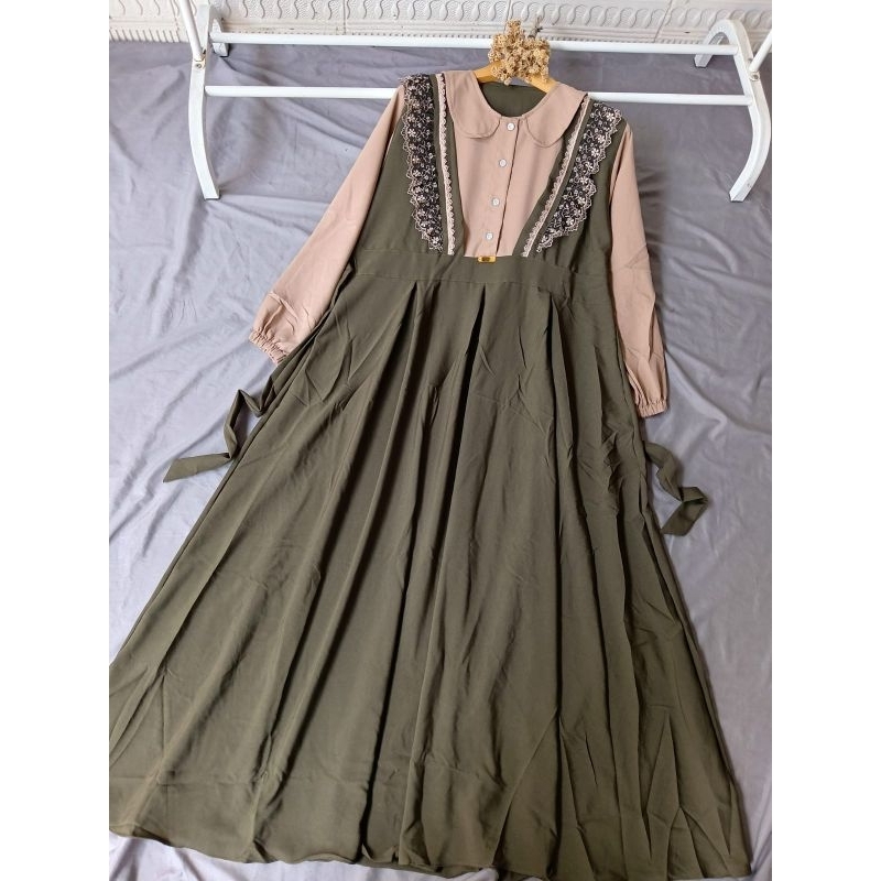 GAMIS REMAJA KOREAN LOOK/REMPEL DADA BUSUI FRIENDLY/GAMIS KEKINIAN